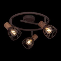 Stropní svítidlo ISABELLE imitace rzi 3xE14, 40W 230V GLOBO 54817-3