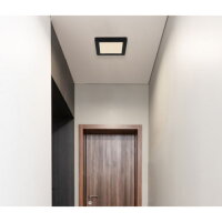 Stropní svítidlo LASSE černá LED 12W 230V 900lm 3000/4000/6500K GLOBO 12380-12B