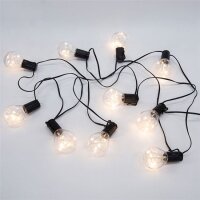 Venkovní řetěz s dekorativním LED žárovkami 10x micro LED žárovka 3m 3xAA 1V270