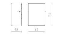 PEKKO nástěnná bílá 230V LED 3W 67° IP54 3000K RENDL R12552