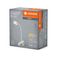 Stolní lampa Office Line Desk Cylinder Clip 4.8W TW Dimmable White 4099854388552