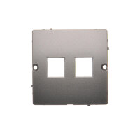 Kryt zásuvky komunikační (pro prvky Keystone), Inox KONTAKT SIMON BMGK1P/21