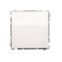 Ovladač zapínací SVĚTLO, řazení 1/0, 16AX, 250V~, bílá KONTAKT SIMON BMS1A.01/11