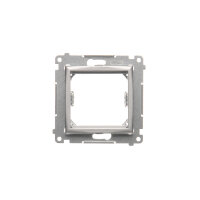 Přechodový adaptér pro zařízení standardu 45×45 mm, stříbrná matná metalizované