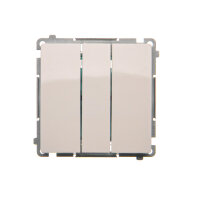 Trojitý spínač 10AX, 250V~, bílá KONTAKT SIMON BMW31.01/11