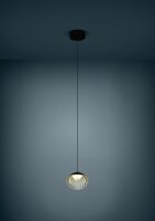 Závěsné svítidlo PANTOJA LED-CCT 5,8W IP20 černá/amber EGLO 390479