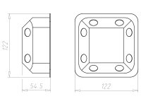Ekvipotencionální krabice 10 mm2, do dutých stěn KAISER 9195-73