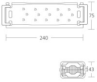 Spojka gelová SHARK 525WS,se svorkou 5x (2,5-25mm2),0,6/1kV