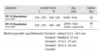 Podpěra vedení na krov PV 15 Stavitelná V100-150 (30x2 mm) Kovoblesk 20459