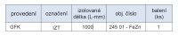 Samostatná izolační tyč IZT 1000 Kovoblesk 24501