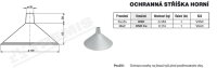 Ochranná stříška horní OSH (FeZn) TREMIS V350