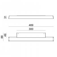 9339 - LIRA APPL.L500 15W NERO RAGG.