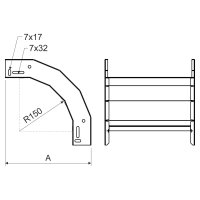 Klesající oblouk 90x50x250 sendzimir (Mars) KOPOS NKO 90X50X250_S