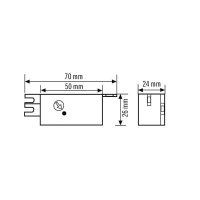 EsyLux ED10016509 Soumrakový spínač CDS-E 1000W 4,5A IP20/IP44 bílá vestavný