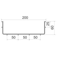 Drátěný žlab 60x200 žárový zinek KOPOS DZ 60X200_BF