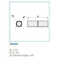 MGM-040 spojka trubek, IP 40, D 40 mm INSET 10688