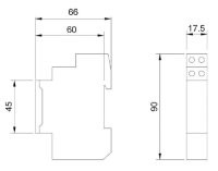 Analogový časový spínač APC-D1, kontakty 1xNO,16A, 230V AC ETI 002472001