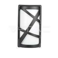 Garden Wall Lamp E27 Matt Black,  VT-745