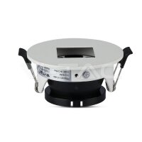 GU10 Fitting Square White + Black , VT-8