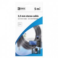 JACK kabel 3,5MM ST/M-3,5MM ST/F 5M Emos SD5105