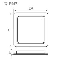 Vestavné svítidlo TAVO LED DL 24W-NW KANLUX 36519
