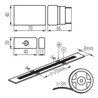 Kanlux 26327 COB SET 3m DIM-NW Sestava LED