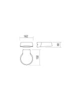 Nástěnné svítidlo PHASER AP LED COB 12W IP54 DG 3000K REDO 90046