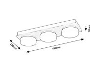 ATTICHUS LED 18W IP44 matná černá RABALUX 75003