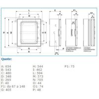 B04625 VTR 05 OBLO' QUADRO IP65 650X540X260 IBOCO 04625