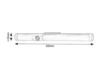 RAKAR LED 3W IP20 stříbrná 4000K 180lm RABALUX 78031