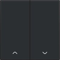 Smart Switch kolébka 2x1/2 motor-BAKELITE PIANO BLACK NIKO 200-31006