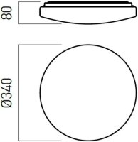 XEON RND. CEILING FITTING 24W 180-250V A