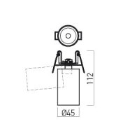 XPIPE ADJ. SEMI-REC. PROJ. 1x11W 220-240
