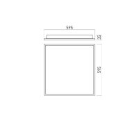 XPLANET ANTIBACT. REC. LED PANEL 36W 220