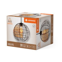 Závěsné svítidlo Decor Cage Globe Pendant E27 Black LEDVANCE 4058075838116
