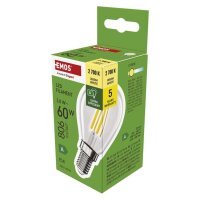 LED žárovka Filament Mini Globe A CLASS/E14 3,8W (60W) 806 lm teplá EMOS ZF1A42