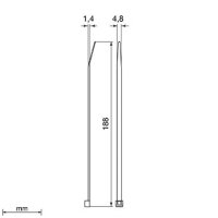 22 Cable tie for chemical areas grey RAL