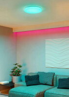 Stropní svítidlo FRANIA-Z LED-RGB/CCT d430 třpyt.efekt 24W IP20 bílá EGLO 902197