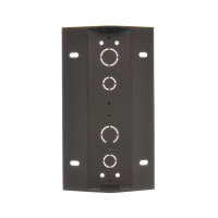 Rohová dvojitá povrchová krabice, pro rámečky Simon 54 Premium, hnědá matná