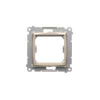 Přechodový adaptér pro zařízení standardu 45×45 mm, zlatá matná, metalizované