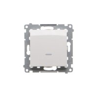 Přepínač střídavý, s orientačním LED podsvětlením, řazení 6So, 16AX 250V~, bílá