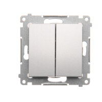 Spínač sériový, řazení 5, 16AX 250V~, stříbrná matná metalizované DW5A.01/43