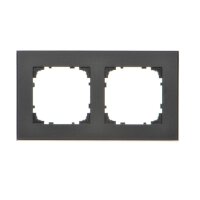 Rámeček 2 násobný černá matná KONTAKT SIMON TRD2.163/149