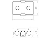 Krabice přístrojová pro elektroniku, pod omítku KAISER 1069-02