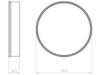 Prodlužovací kroužek, HaloX 250, průměr 25 mm, do betonu KAISER 1283-50