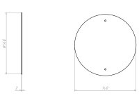 Víko pro krabice spojovací bezhalogen 120mm, do dutých stěn KAISER 9073-79