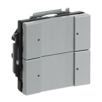 ABB KNX Prvek ovládací 2nás se sběrnic.spojkou hliníková stříbrná 6126/01-83-500
