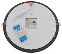 Vestavné LED svítidlo LED VEGA-R Black 24W CCT 2100/3220lm GREENLUX GXDW414