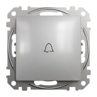 Sedna D/E Tlačítko 1/0 ''zvonek'', Aluminium SCHNEIDER SDD113131