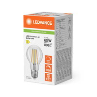 LEDCLA60GLOWDIM5.9W930 FILCL E27 P LEDV